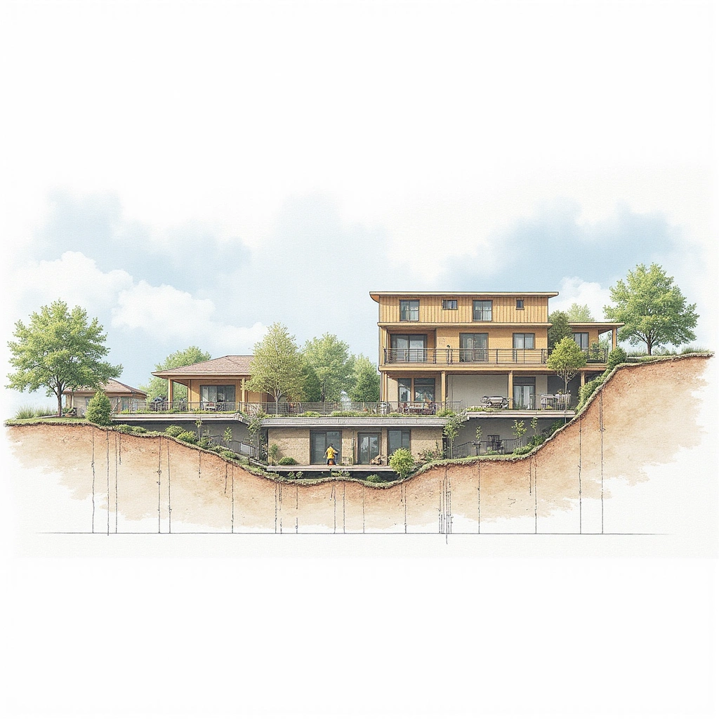Style: Cross-Sectional Site View