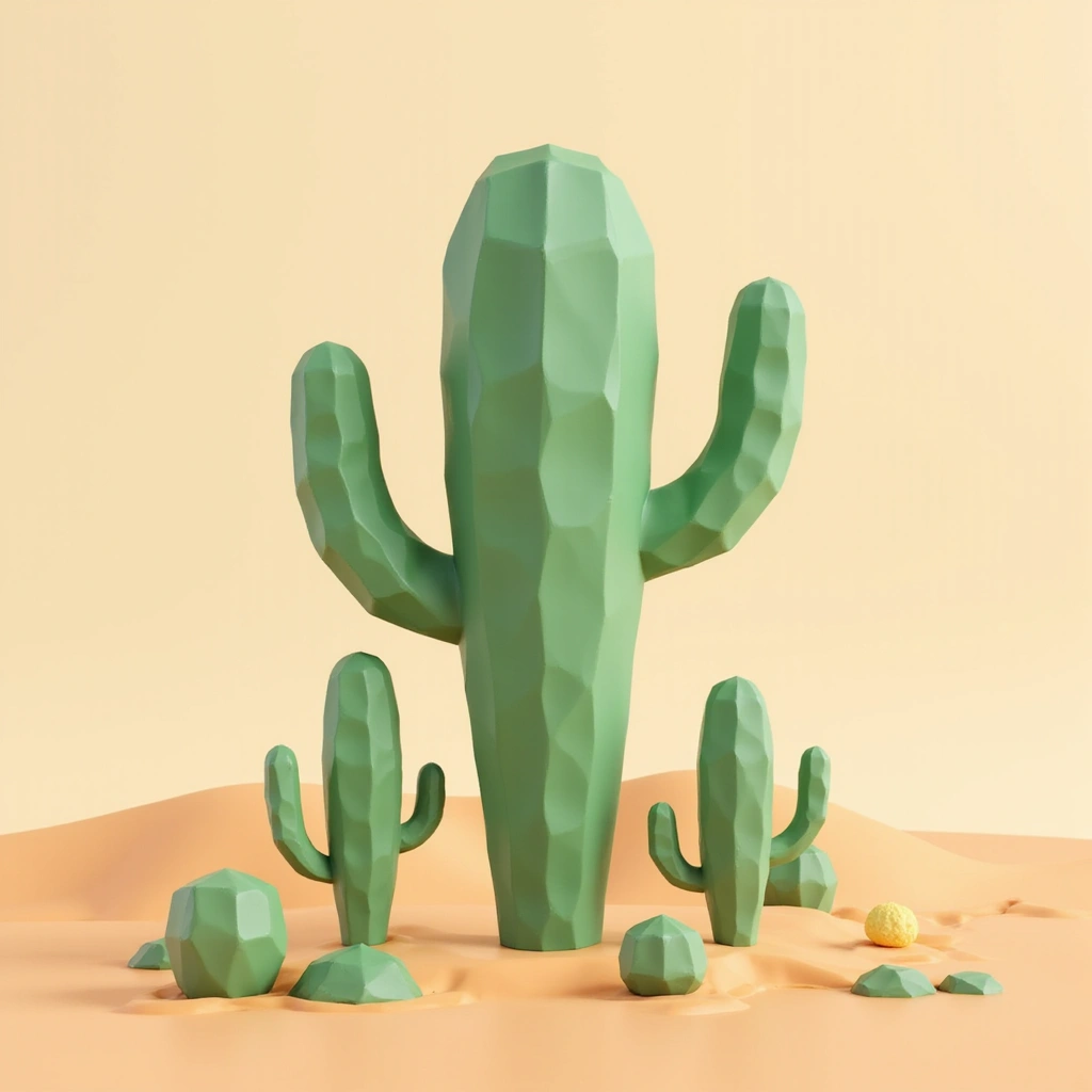Style: Low poly style