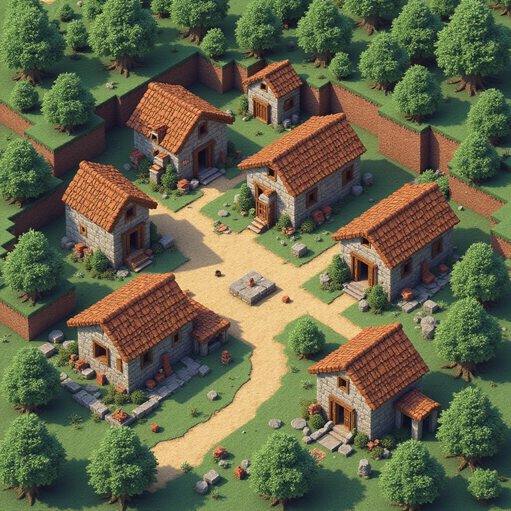 Style: Isometric retro gaming