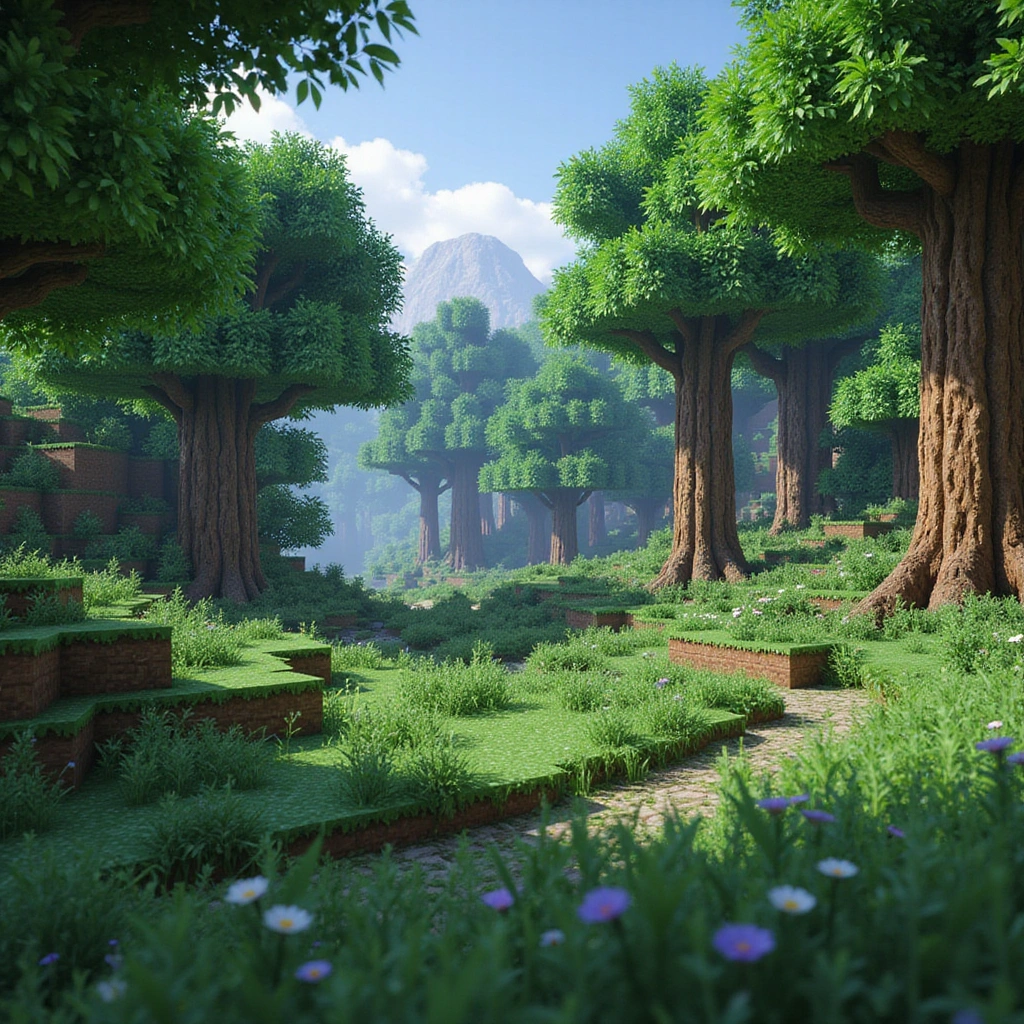 Style: Photorealistic Minecraft