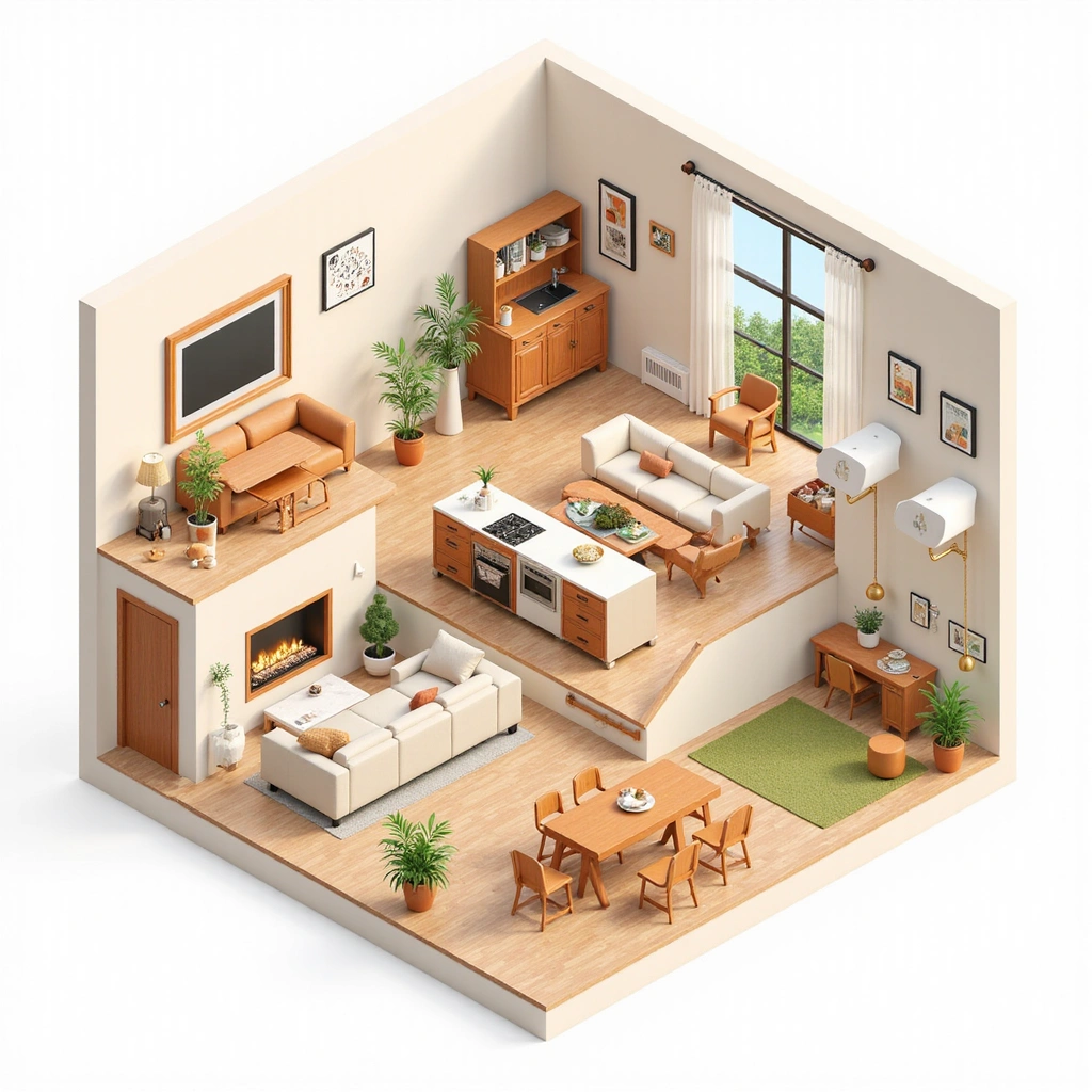 Style: Isometric illustration
