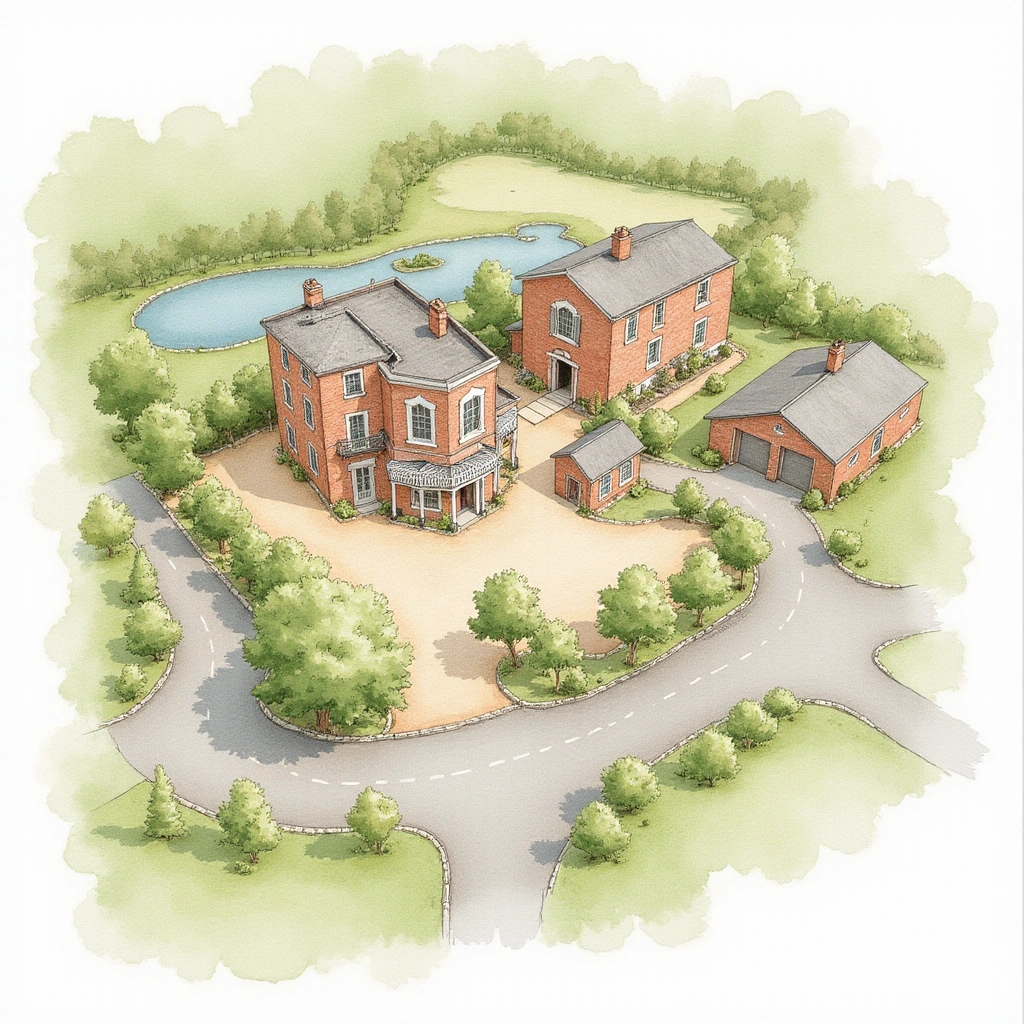 Style: Watercolor Architectural Illustration